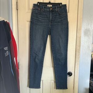 Madewell Dark Indigo High-Rise Skinny Jeans